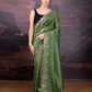 Jyoti Fashion Women's Mehendi Art Silk Sequins Embroidered Designer Saree with Blouse | Swadesiicart