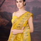 Jyoti Fashion Women's Yellow Art Silk Sequins Embroidered Designer Saree with Blouse | Swadesiicart