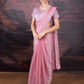 Jyoti Fashion Women's Baby Pink Jimmy Choo Sequins Embroidered Designer Saree with Blouse | Swadesiicart