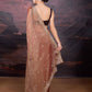 Jyoti Fashion Women's Brown Jimmy Choo Embroidered Siroski Designer Saree with Blouse | Swadesiicart