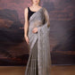 Jyoti Fashion Women's Grey Jimmy Choo Sequins Embroidered Designer Saree with Blouse | Swadesiicart