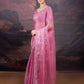 Jyoti Fashion Women's Pink Jimmy Choo Sequins Embroidered Designer Saree with Blouse | Swadesiicart