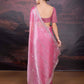 Jyoti Fashion Women's Pink Jimmy Choo Sequins Embroidered Designer Saree with Blouse | Swadesiicart