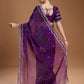 Jyoti Fashion Women's Purple Jimmy Choo Sequins Embroidered Designer Saree with Blouse | Swadesiicart