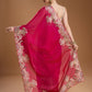 Jyoti Fashion Women's Rani Pink Jimmy Choo Embroidered & Coding Designer Saree with Blouse | Swadesiicart