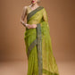Jyoti Fashion Women's Green Organza Sequins Embroidered Designer Saree with Blouse | Swadesiicart