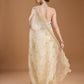 Jyoti Fashion Women's Cream Net Sequins Embroidered Designer Saree with Blouse | Swadesiicart
