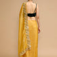 Jyoti Fashion Women's Yellow Art Silk Sequins Embroidered Designer Saree with Blouse | Swadesiicart