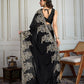 Jyoti Fashion Women's Black Rangoli Silk Embroidered Designer Saree with Blouse | Swadesiicart
