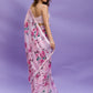 Jyoti Fashion Women's Pink Digital Print with Sequence Lace work Chinon Saree with Blouse | Swadesiicart