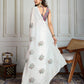 Jyoti Fashion Women's White Crush Organza Sequins Designer Saree with Blouse | Swadesiicart