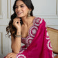 Jyoti Fashion Women's Pink Fandy Satin Embroidered Designer Saree with Blouse | Swadesiicart