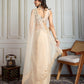 Jyoti Fashion Women's Cream Organza Embroidered Designer Saree with Blouse | Swadesiicart