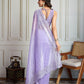 Jyoti Fashion Women's Lavender Art Silk Embroidered Designer Saree with Blouse | Swadesiicart