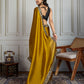 Jyoti Fashion Women's Mustard Satin Silk Embroidered Designer Saree with Blouse | Swadesiicart