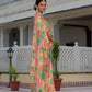 Jyoti Fashion Women's Multicolor Chinon Digital Print with Mirror Saree with Blouse | Swadesiicart