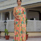 Jyoti Fashion Women's Multicolor Chinon Digital Print with Mirror Saree with Blouse | Swadesiicart