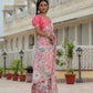 Jyoti Fashion Women's Multicolor Chinon Digital Print with Mirror Saree with Blouse | Swadesiicart