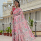 Jyoti Fashion Women's Multicolor Chinon Digital Print with Mirror Saree with Blouse | Swadesiicart