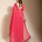 Jyoti Fashion Women's Pink Sequence Embroidery Georgette Saree with Blouse | Swadesiicart