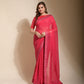 Jyoti Fashion Women's Pink Sequence Embroidery Georgette Saree with Blouse | Swadesiicart