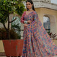 Jyoti Fashion Women's Multicolor Chinon Digital Print with Mirror Saree with Blouse | Swadesiicart