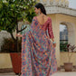 Jyoti Fashion Women's Multicolor Chinon Digital Print with Mirror Saree with Blouse | Swadesiicart