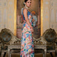 Jyoti Fashion Women's Multicolor Chinon Digital Print with Mirror Saree with Blouse | Swadesiicart