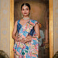 Jyoti Fashion Women's Multicolor Chinon Digital Print with Mirror Saree with Blouse | Swadesiicart