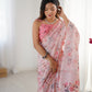 Jyoti Fashion Women's Pink Chinon Digital Printed Designer Saree with Blouse - Swadesiicart