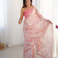 Jyoti Fashion Women's Pink Chinon Digital Printed Designer Saree with Blouse - Swadesiicart