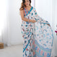 Jyoti Fashion Women's Multicolor Chinon Digital Printed Designer Saree with Blouse - Swadesiicart