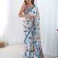 Jyoti Fashion Women's Multicolor Chinon Digital Printed Designer Saree with Blouse - Swadesiicart