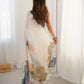 Jyoti Fashion Women's Off White Chinon Digital Printed Designer Saree with Blouse - Swadesiicart