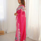 Jyoti Fashion Women's Pink Chinon Digital Printed Designer Saree with Blouse - Swadesiicart