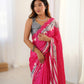 Jyoti Fashion Women's Pink Chinon Digital Printed Designer Saree with Blouse - Swadesiicart