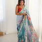 Jyoti Fashion Women's Multicolor Chinon Digital Printed Designer Saree with Blouse - Swadesiicart