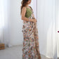 Jyoti Fashion Women's Multicolor Chinon Digital Printed Designer Saree with Blouse - Swadesiicart