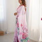 Jyoti Fashion Women's Pink Chinon Digital Printed Designer Saree with Blouse - Swadesiicart