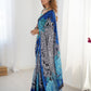 Jyoti Fashion Women's Multicolor Chinon Digital Printed Designer Saree with Blouse - Swadesiicart