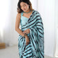 Jyoti Fashion Women's Sea Green Chinon Digital Printed Designer Saree with Blouse - Swadesiicart