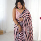 Jyoti Fashion Women's Baby Pink Chinon Digital Printed Designer Saree with Blouse - Swadesiicart