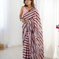 Jyoti Fashion Women's Baby Pink Chinon Digital Printed Designer Saree with Blouse - Swadesiicart