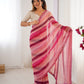 Jyoti Fashion Women's Pink Chinon Leriya Zari Printed Designer Saree with Blouse - Swadesiicart