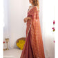 Jyoti Fashion Women's Brown Box Chiffon Moti Lace Border Designer Saree with Blouse - Swadesiicart