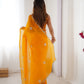 Jyoti Fashion Women's Yellow Soft Fendy Embroidered Designer Saree with Blouse - Swadesiicart
