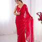 Jyoti Fashion Women's Pink Soft Fendy Embroidered Designer Saree with Blouse - Swadesiicart