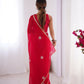 Jyoti Fashion Women's Pink Soft Fendy Embroidered Designer Saree with Blouse - Swadesiicart