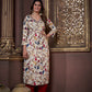 Jyoti Fashion Women's Maroon Rayon Floral Print with Handwork Designer Kurta Set with Dupatta | Swadesiicart
