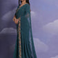 Jyoti Fashion Women's Morpich Coding Sequence Georgette Saree with Blouse | Swadesiicart